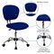 Emma and Oliver Mid-Back Mesh Padded Swivel Task Office Chair with Chrome Base